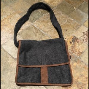 Rani Arabella Cashmere and Suede Cross Body Bag